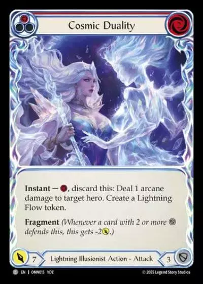 Cosmic Duality OMN015 - Omens of the Third Age - Flesh and blood card