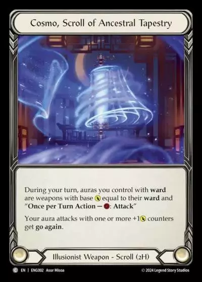 Cosmo, Scroll of Ancestral Tapestry ENG002 - Enigma - Blitz Deck - Flesh and blood card