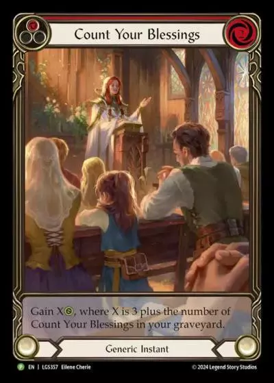 Count Your Blessings RED LGS357-RF - Armory - Season 14 Holiday - Flesh and blood card