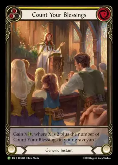 Count Your Blessings YELLOW LGS358-RF - Armory - Season 14 Holiday - Flesh and blood card