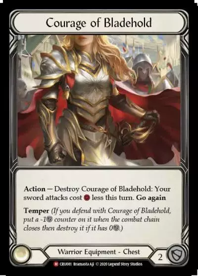 Courage of Bladehold CRU081 - Crucible of War - Flesh and blood card