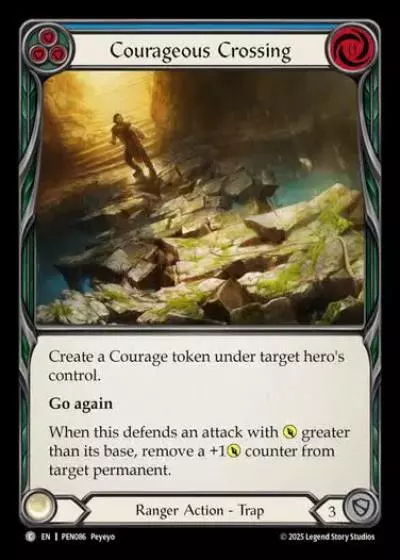 Courageous Crossing PEN086 - Compendium of Rathe - Flesh and blood card