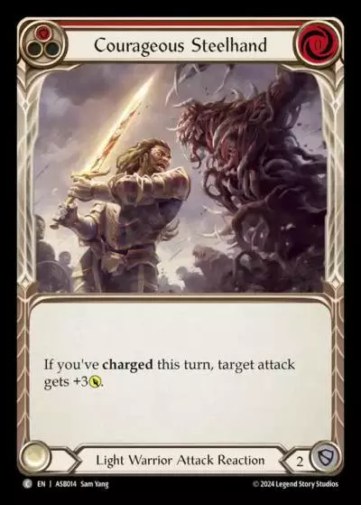 Courageous Steelhand RED ASB014 - Armory Deck - Ser Boltyn, Breaker of Dawn - Flesh and blood card