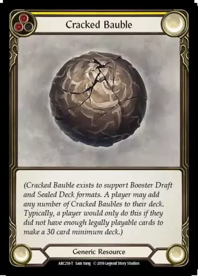 Cracked Bauble YELLOW ARC218 - Arcane Rising - Flesh and blood card