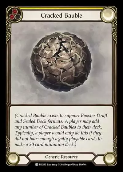 Cracked Bauble YELLOW ELE237 - Tales of Aria - Flesh and blood card