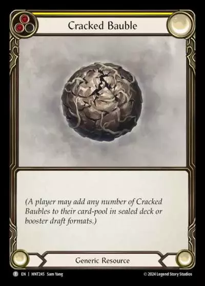Cracked Bauble YELLOW HNT245 - The Hunted - Flesh and blood card