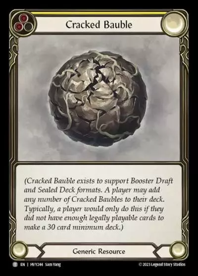 Cracked Bauble YELLOW HVY244 - Heavy Hitters - Flesh and blood card