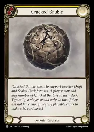 Cracked Bauble YELLOW MST224 - Part the Mistveil - Flesh and blood card