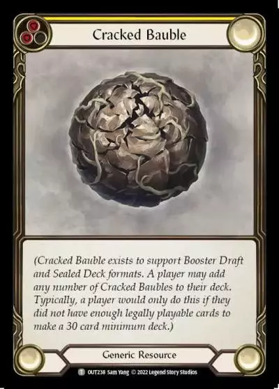Cracked Bauble YELLOW OUT238 - Outsiders - Flesh and blood card