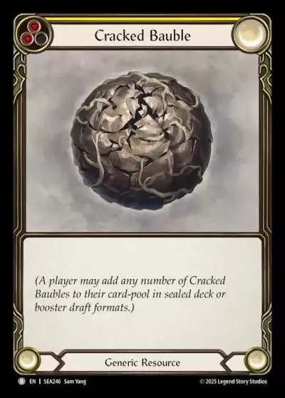Cracked Bauble YELLOW SEA246 - High Seas - Flesh and blood card