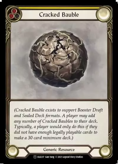 Cracked Bauble YELLOW U-ELE237 - Tales of Aria - Unlimited - Flesh and blood card