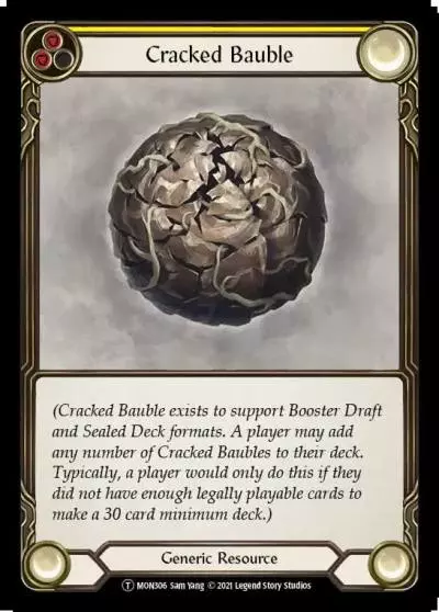 Cracked Bauble YELLOW U-MON306 - Monarch - Unlimited - Flesh and blood card
