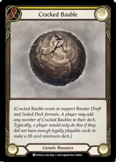 Cracked Bauble YELLOW U-WTR224 - Welcome to Rathe - Unlimited - Flesh and blood card