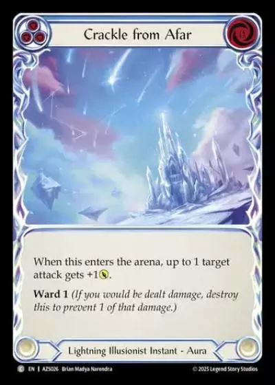 Crackle from Afar AZS026 - Armory Deck - Zyggy Starlight - Flesh and blood card