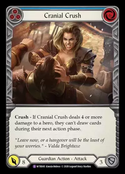 Cranial Crush BLUE R-WTR045 - Welcome to Rathe - Unlimited Revised - Flesh and blood card
