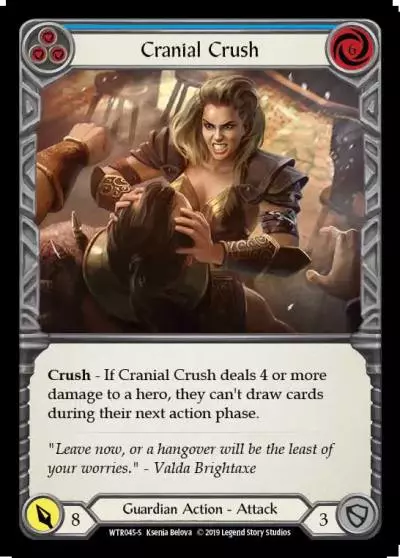 Cranial Crush BLUE WTR045 - Welcome to Rathe - Flesh and blood card