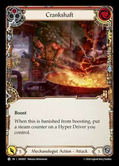 Crankshaft RED AMX007 - Armory Deck - Maxx 'The Hype' Nitro - Flesh and blood card