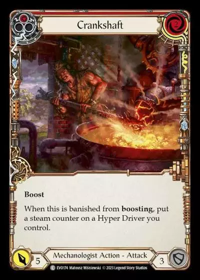 Crankshaft RED EVO174 - Bright Lights - Flesh and blood card