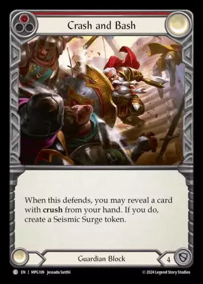Crash and Bash RED MPG109 - Mastery Pack Guardian - Flesh and blood card
