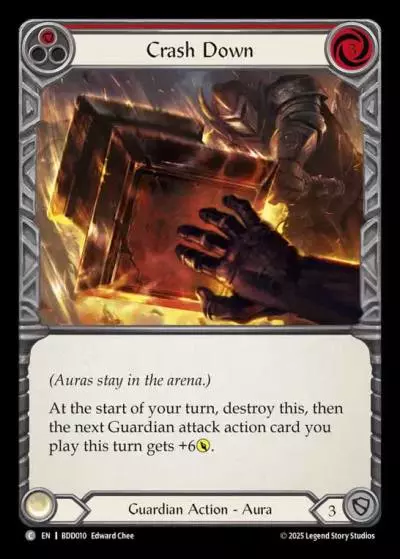 Crash Down RED BDD010 - Bravo Demo Deck - Flesh and blood card