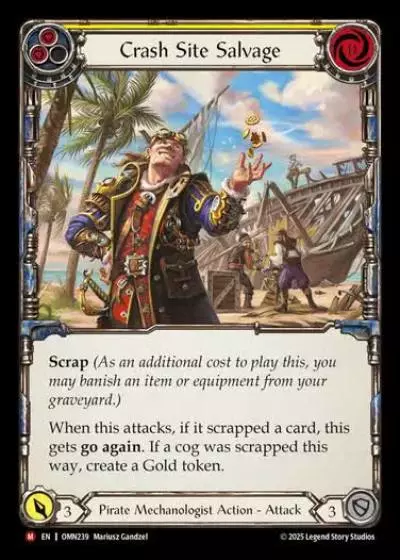 Crash Site Salvage OMN239 - Omens of the Third Age - Flesh and blood card