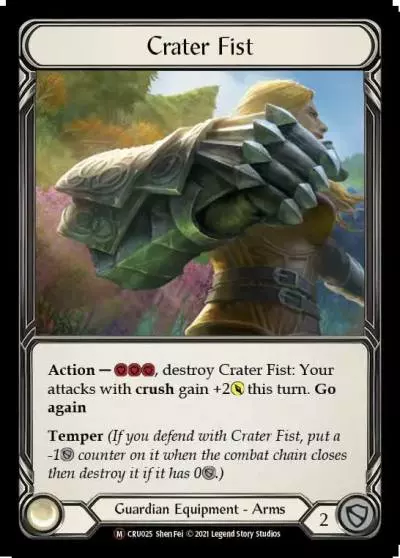 Crater Fist U-CRU025-RF - Crucible of War - Unlimited - Flesh and blood card