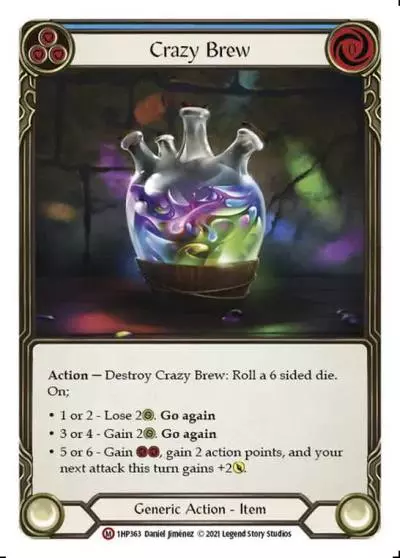 Crazy Brew BLUE 1HP363 - History Pack 1 - Flesh and blood card