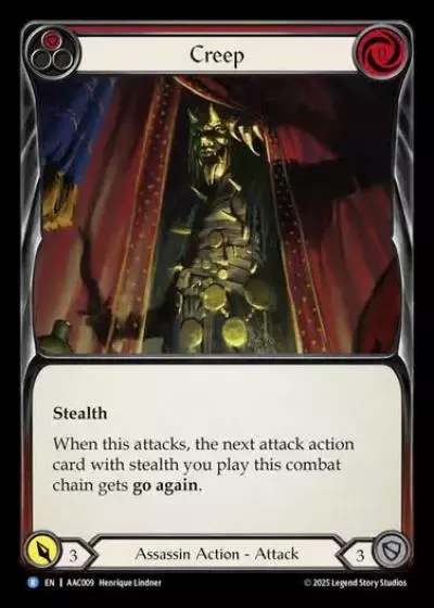 Creep AAC009 - Armory Deck - Arakni, 5L!p3d 7hRu 7h3 cR4X - Flesh and blood card