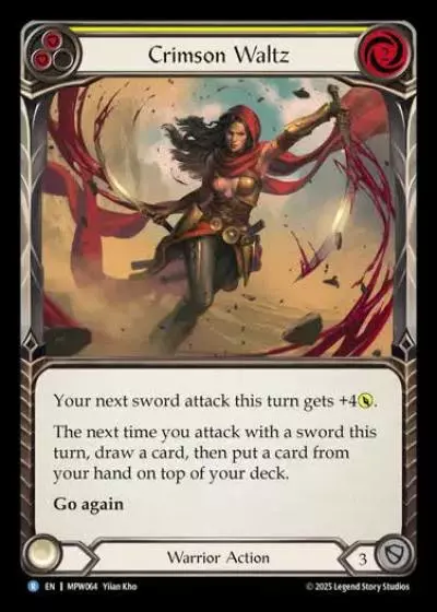Crimson Waltz MPW064 - Mastery Pack Warrior - Flesh and blood card