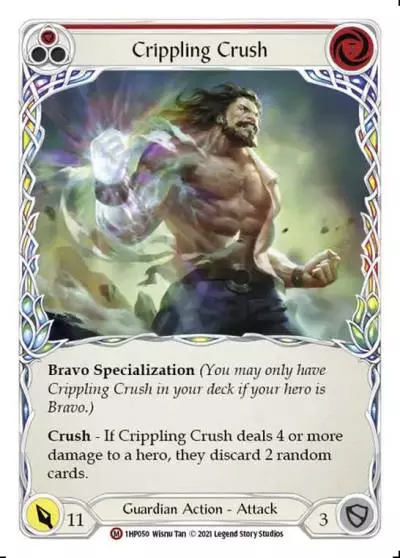 Crippling Crush RED 1HP050 - History Pack 1 - Flesh and blood card