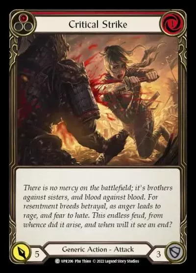 Critical Strike RED UPR206 - Uprising - Flesh and blood card