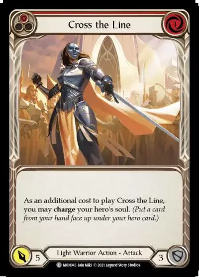 Cross the Line RED MON045 - Monarch - Flesh and blood card
