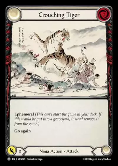 Crouching Tiger ZEN029 - Zen - Blitz Deck - Flesh and blood card