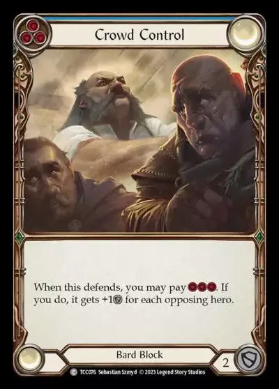 Crowd Control BLUE TCC076 - Round the Table: TCC x LSS - Flesh and blood card