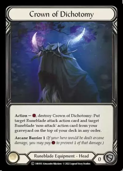 Crown of Dichotomy 1HV003 - Viserai - Blitz Deck - Flesh and blood card