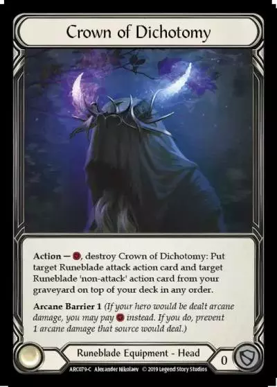 Crown of Dichotomy ARC079 - Arcane Rising - Flesh and blood card