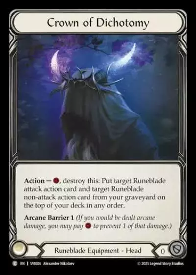 Crown of Dichotomy SVI004 - Silver Age Chapter 1 - Viserai - Flesh and blood card