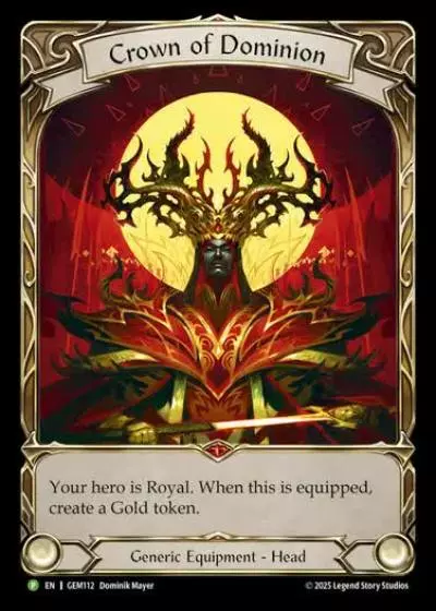 Crown of Dominion GEM112-RF - GEM - Pack 4 - Flesh and blood card