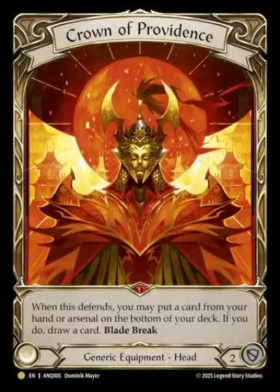 Crown of Providence ANQ005-RF - Compendium of Rathe - Antiquity Pack - Flesh and blood card