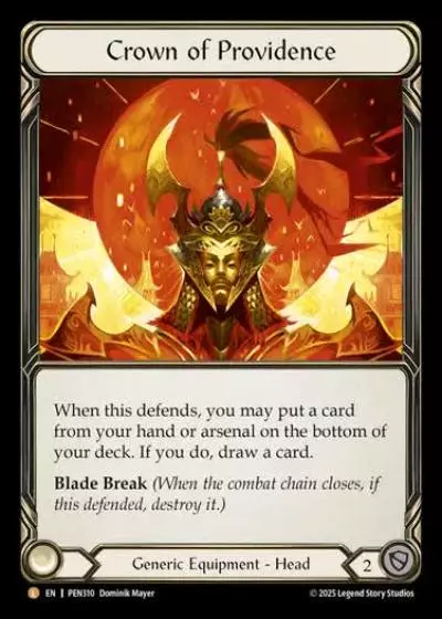 Crown of Providence PEN310 - Compendium of Rathe - Flesh and blood card