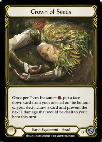 Crown of Seeds FAB052-GF - Premier Organized Play - Tales of Aria - Flesh and blood card