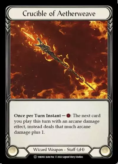 Crucible of Aetherweave 1HK002 - Kano - Blitz Deck - Flesh and blood card