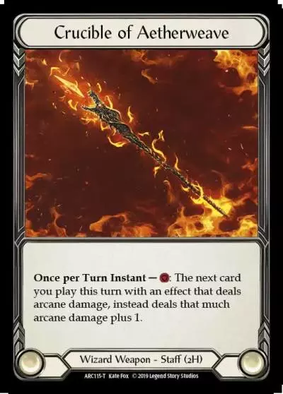 Crucible of Aetherweave ARC115 - Arcane Rising - Flesh and blood card