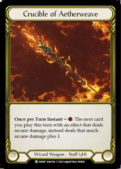 Crucible of Aetherweave FAB097-GF - ProQuest - Season 3 - Flesh and blood card