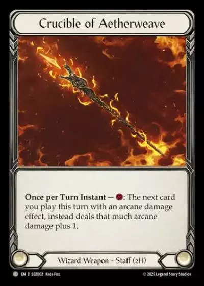 Crucible of Aetherweave SBZ002 - Silver Age Chapter 3 - Blaze, Firemind - Flesh and blood card