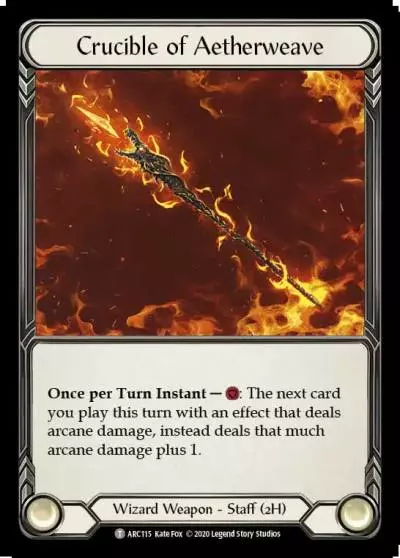 Crucible of Aetherweave U-ARC115 - Arcane Rising - Unlimited - Flesh and blood card