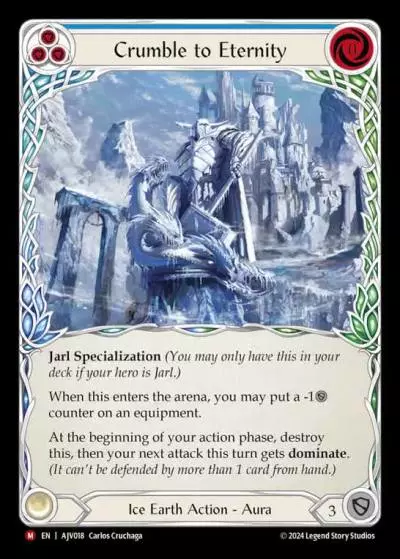 Crumble to Eternity BLUE AJV018 - Armory Deck Origins - Jarl Vetreiði - Flesh and blood card