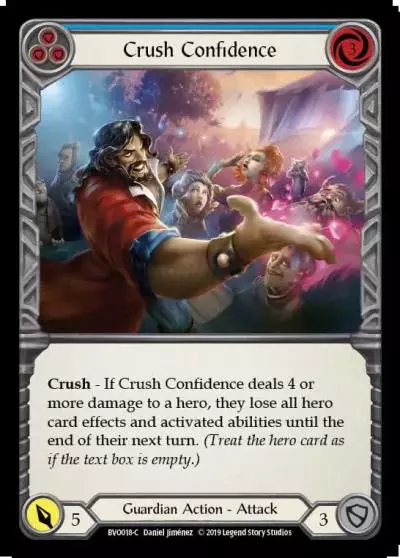 Crush Confidence BLUE BVO018 - Bravo, Showstopper - Hero Deck - Flesh and blood card