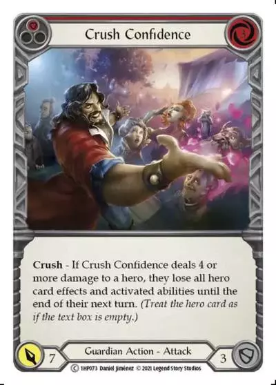 Crush Confidence RED 1HP073 - History Pack 1 - Flesh and blood card