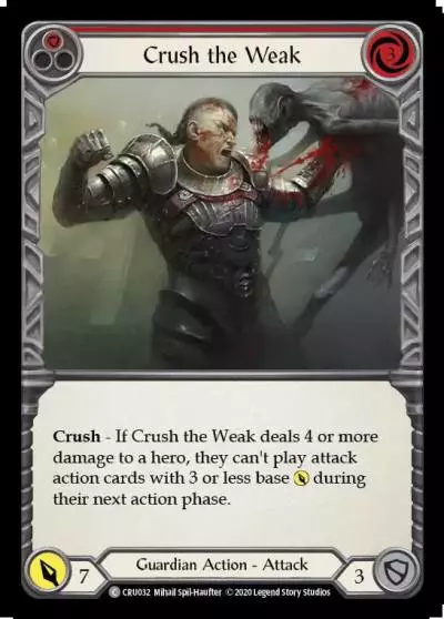 Crush the Weak RED CRU032 - Crucible of War - Flesh and blood card